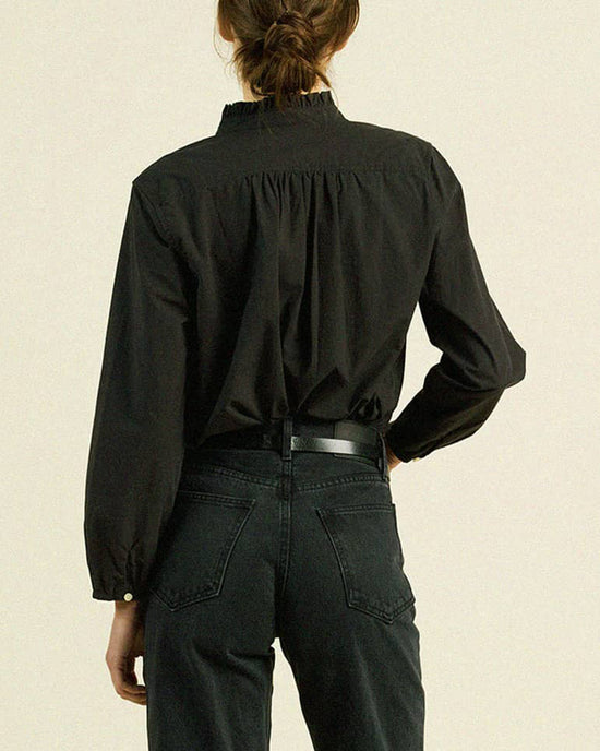 Sara B Henley Shirt in Black