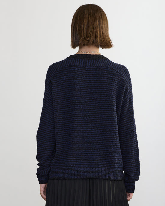 Margaret O'Leary Lola Pullover in Black/Navy 