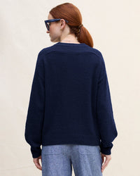 Lola Pullover in Navy - Bliss Boutiques