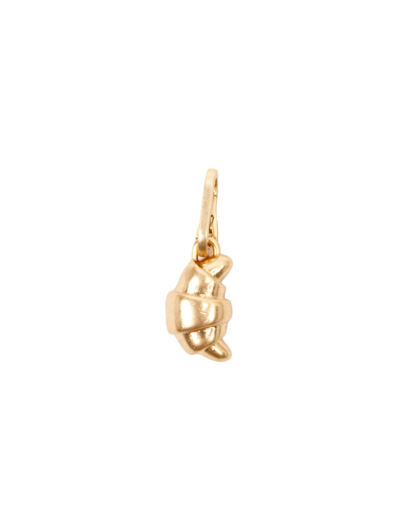 Croissant Charm in Vintage Gold