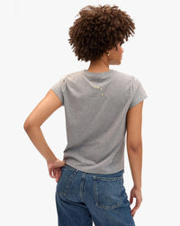 Liberez Les Sardines Classic Tee in Grey Melange - Bliss Boutiques