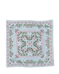 Maison Lecomte Flament Secret Garden Cotton Bandana in Ciel 