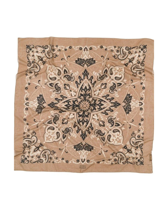 Maison Lecomte Flament Classic Cotton Bandana in Natural 