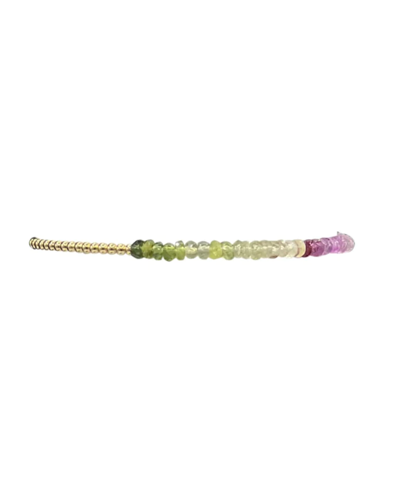 2MM Sig Bracelet with Vino Ombre & Yellow Gold