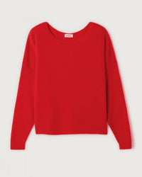 Damsville Boatneck Sweater in Fraise - Bliss Boutiques