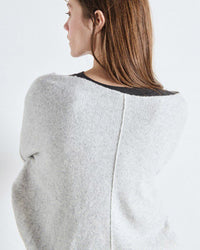 Damsville Boatneck Sweater in Gris Chine - Bliss Boutiques