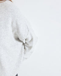 Damsville Boatneck Sweater in Gris Chine - Bliss Boutiques