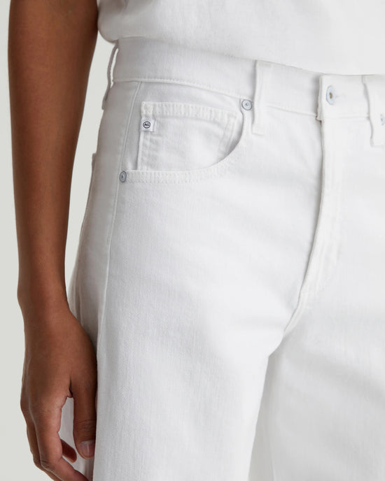 AG Jeans Hattie Crop in Gallery White 