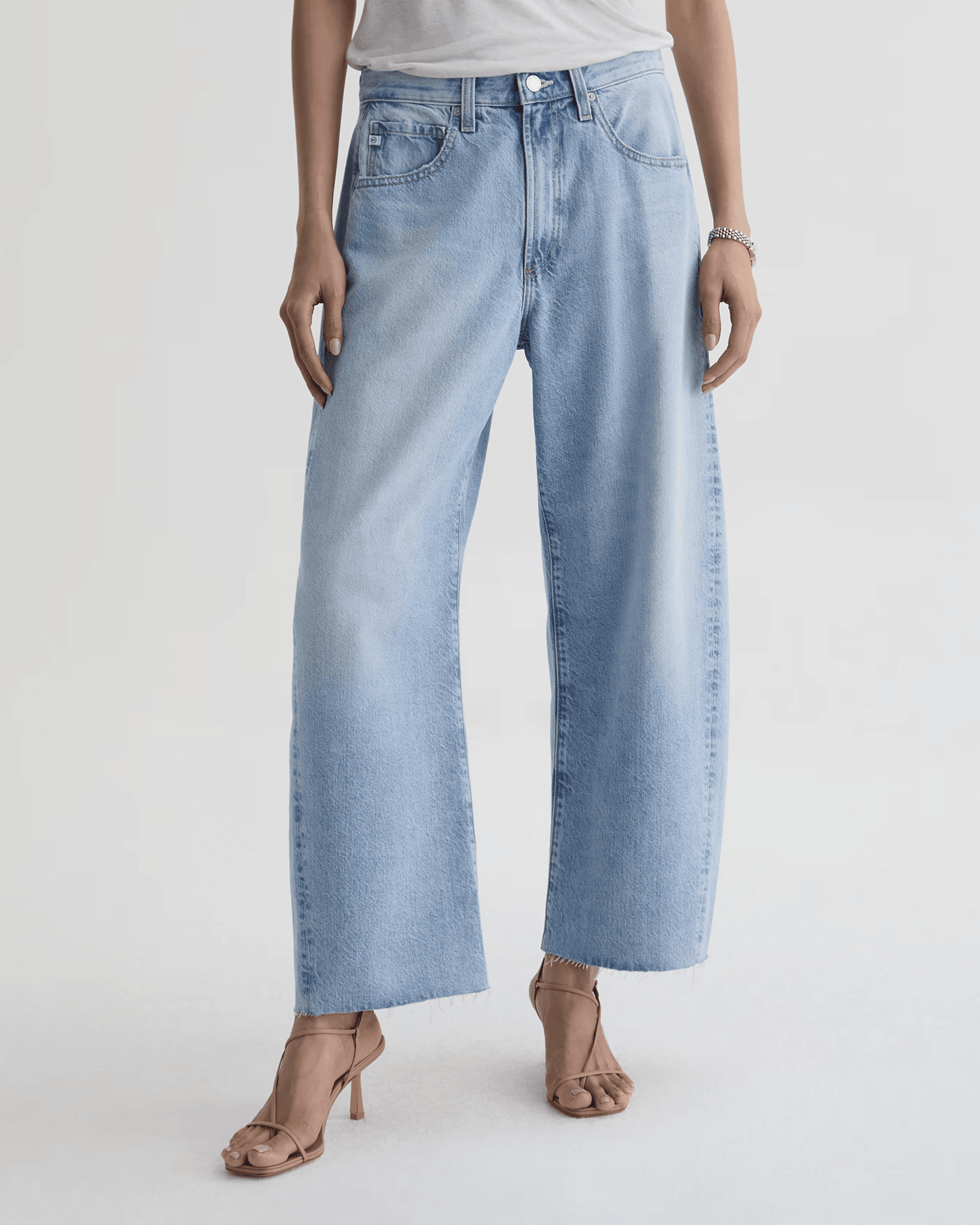 Hattie High Rise Barrel Crop in Gesture