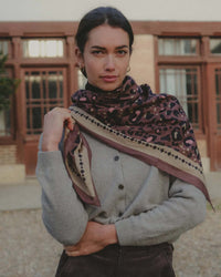 Leo Cotton Bandana in Chocolate Rosy