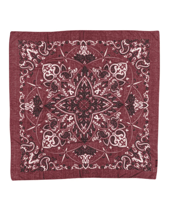 Maison Lecomte Flament Classic Cotton Bandana in Bordeaux 