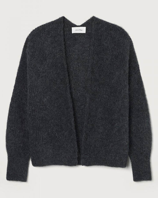 American Vintage East Open Cardigan in Anthracite Chine 
