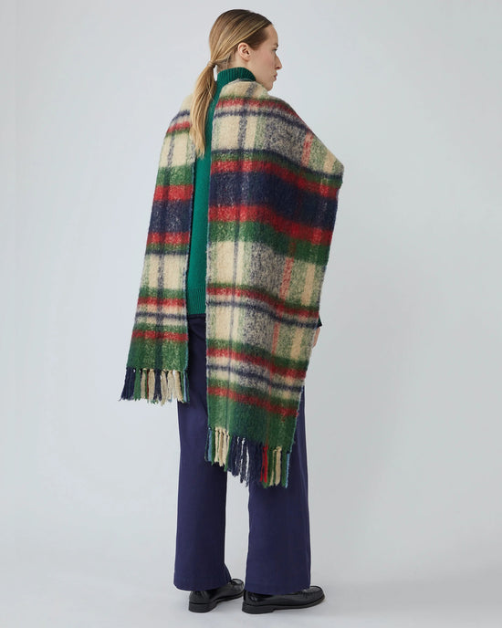 Moismont Dancer Wool Scarf No 760 in British Green 