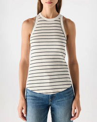 Vera Tank in Natural/Black - Bliss Boutiques