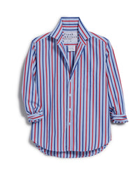 Frank & Eileen Eileen Relaxed Button Up in Blue, Navy, Red Stripe 