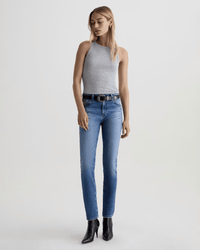 AG Jeans Denim Mari Mid Rise Slim Straight in Tinseltown
