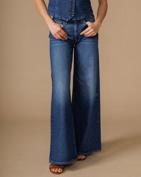 Edwin Marli Super Wide Leg in Rialto 
