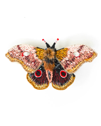 Emperor Mopane Moth Brooch Pin
