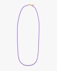 Enamel Barrel Chain Necklace - 24in in Jacaranda