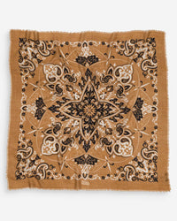 Classic Wool & Cashmere Bandana in Camel