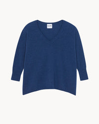 Kujten Clothing Jeans Fonce / O/S Minie V Neck in Jeans Fonce