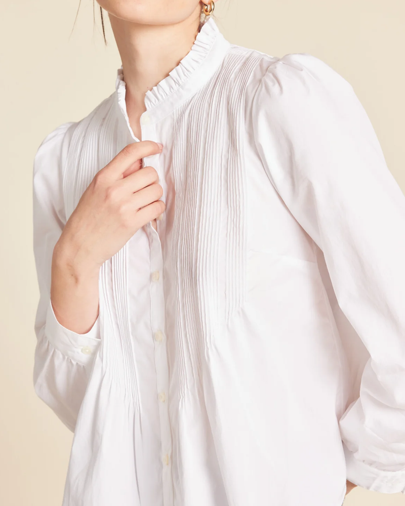 Hadleigh Blouse in Classic White