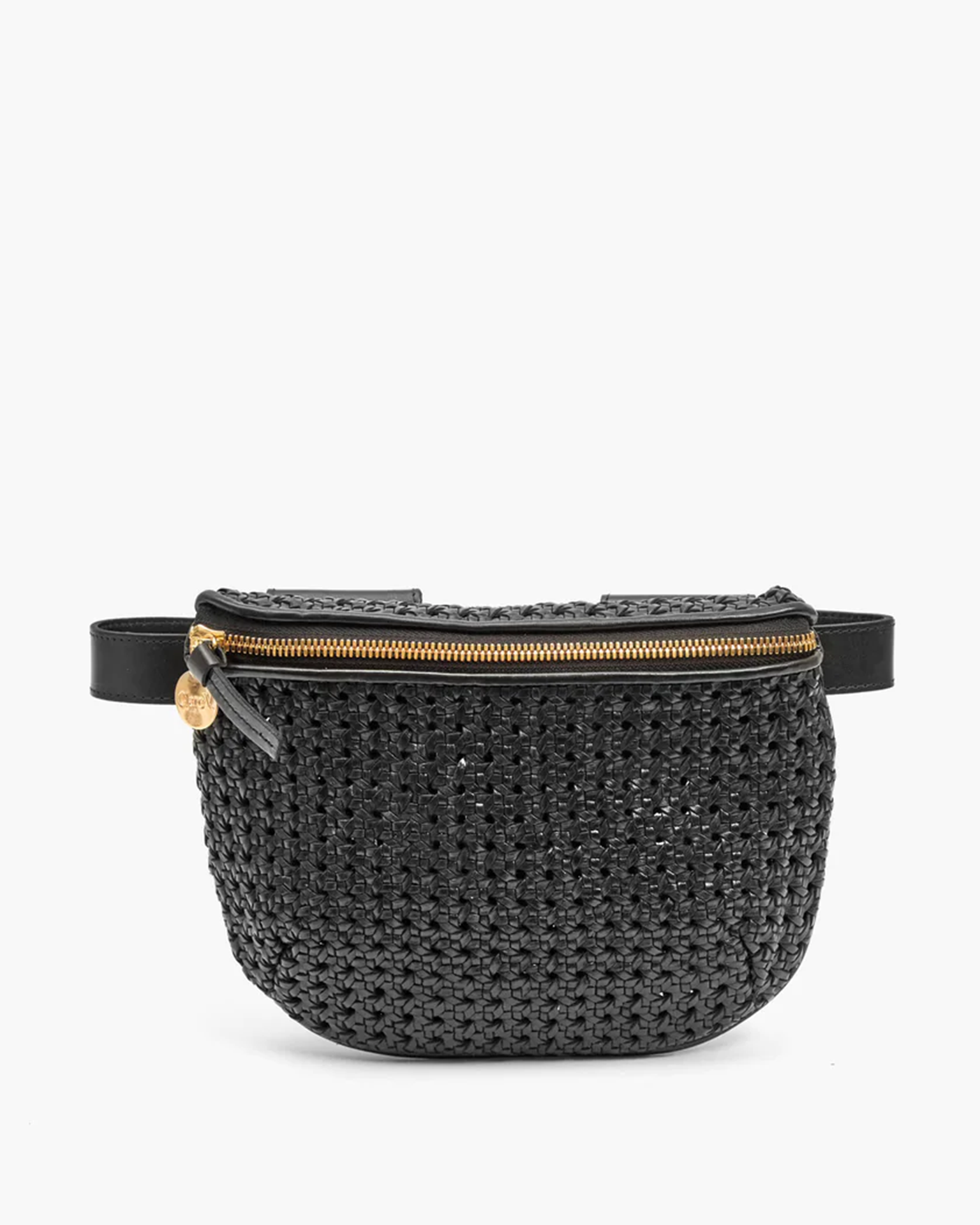 Clare V. Rattan Fanny Pack in Black- Bliss Boutiques