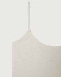 Organic Cotton American Vintage Gamipy Tank in Blanc on a white background.