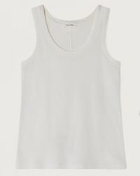 Gamipy Scoop Tank in Blanc by American Vintage on a white background.