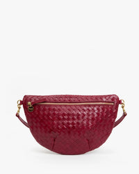 Grande Fanny - Medium Woven Diagonal in Garnet