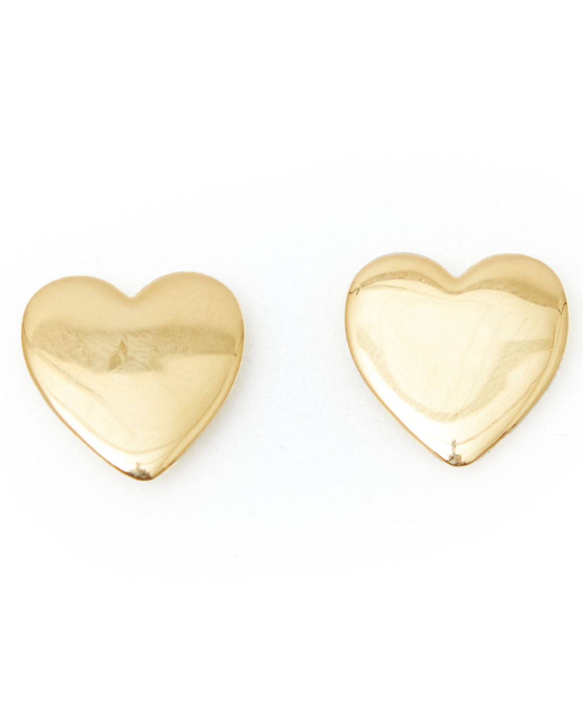 Heart Studs in 14K Gold Vermeil