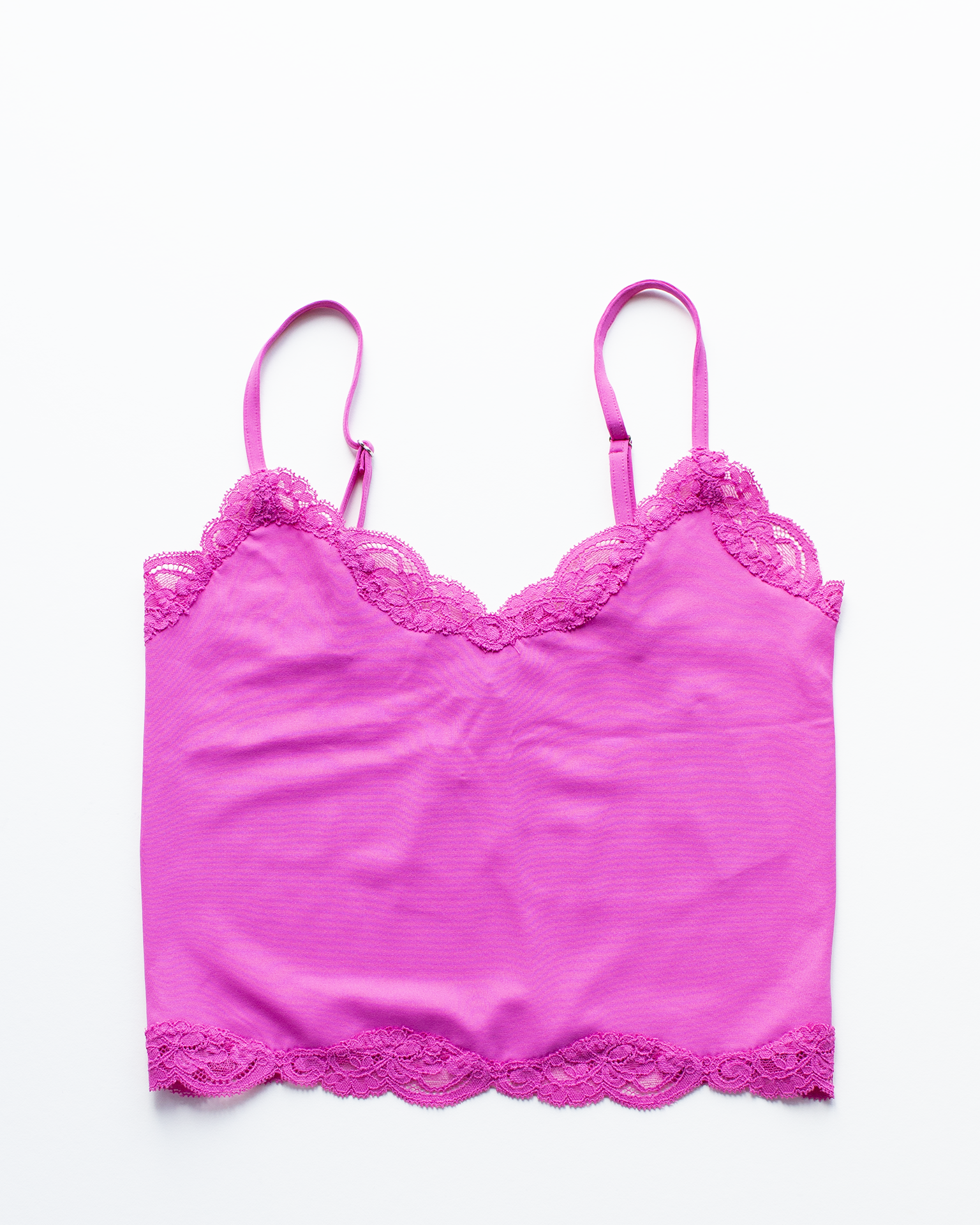 Del w/ Lace Cropped Cami in French Rose