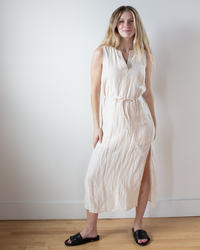 Bella Dahl Sleeveless Belted Maxi Dress in Moroccan Sand 