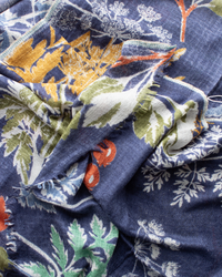 Épice Botanica Wool Silk & Cashmere Scarf in Indigo 