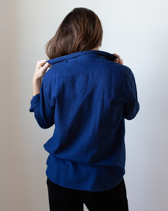 Hartford Chandler Woven Shirt in Indigo 