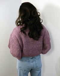 Mohair Big Sweater in Mauve - Bliss Boutiques