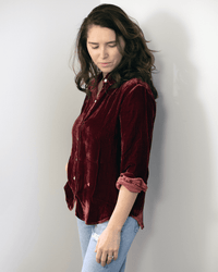 Long Sleeve Classic Shirt in Autumn Rose - Bliss Boutiques