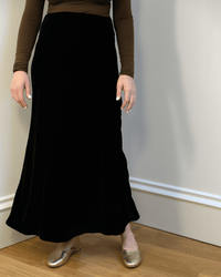 Velvet by Graham & Spencer Felicity Long Skirt in Black 