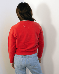 Oui Sweatshirt in Super Red w/ Black & Cream - Bliss Boutiques