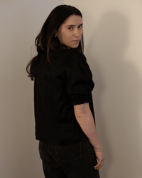 Rosabel Puff Sleeve Top in Black - Bliss Boutiques