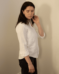 Corazon Shirt in White - Bliss Boutiques