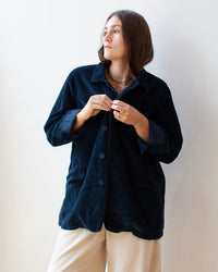 Parker Jacket in Ink Wide Wale Cord