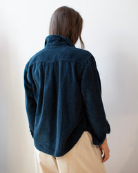 Hadley Shirt Jacket in Ink Wide Wale Cord