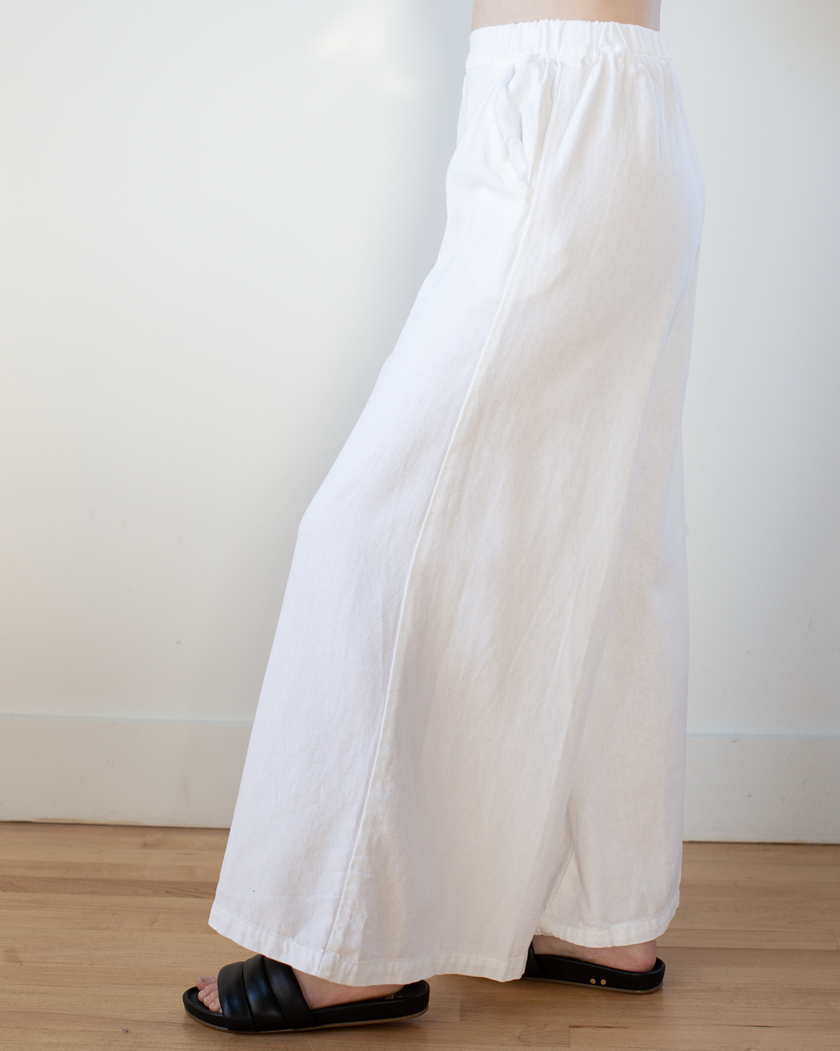 Wendy Pant - Cotton Twill in White