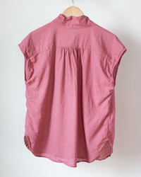 Claire Top in Rosewood Cotton Khadi