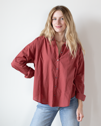 Jace Shirt in Brick Red