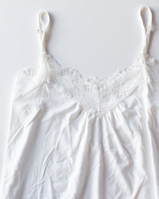 Low Back Cami in Antique White
