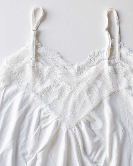 Low Back Cami in Antique White