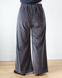 Polly Wide Leg Pant - Wide Wale Cord in Carbon
