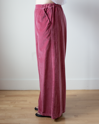 Wendy Pant - Cotton Velvet in Mulberry